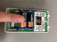 Wireless motion sensor battery replacement